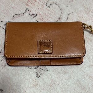 Dooney & Bourke Brown Leather phone wallet